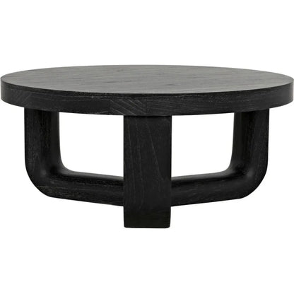 Joel Round Wooden Coffee Table