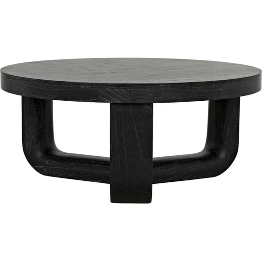 Joel Round Wooden Coffee Table