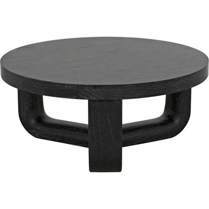 Joel Round Wooden Coffee Table