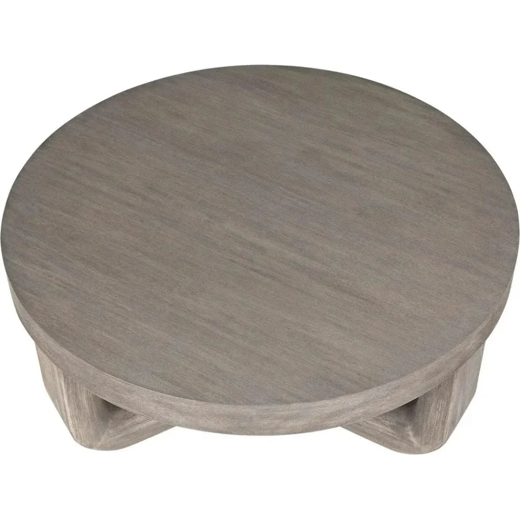 Joel Round Wooden Coffee Table