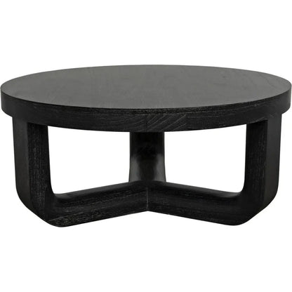 Joel Round Wooden Coffee Table
