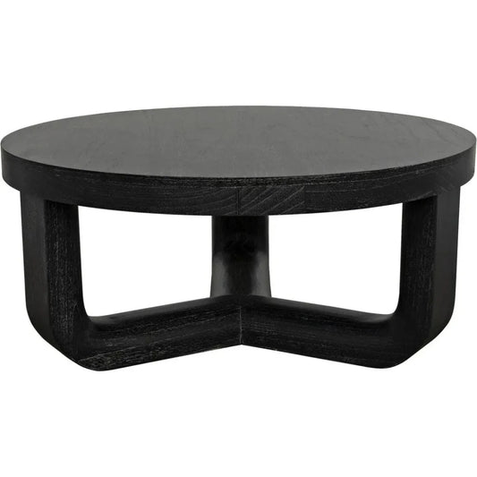 Joel Round Wooden Coffee Table