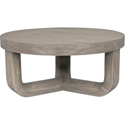 Joel Round Wooden Coffee Table