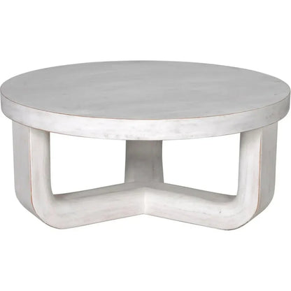 Joel Round Wooden Coffee Table