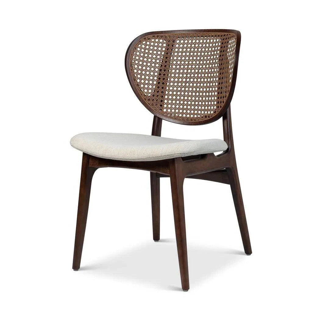Joelma Boucle Cane Armless Side Chair - LOOMLAN - Urbia - Dining Chairs