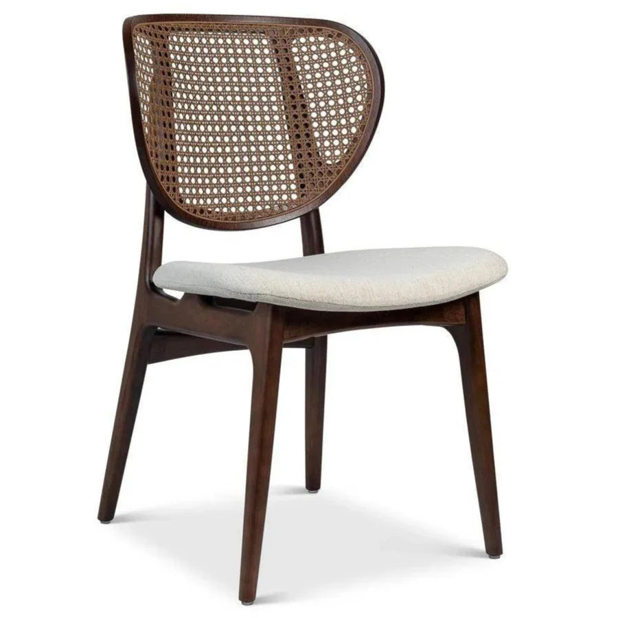 Joelma Boucle Cane Armless Side Chair - LOOMLAN - Urbia - Dining Chairs