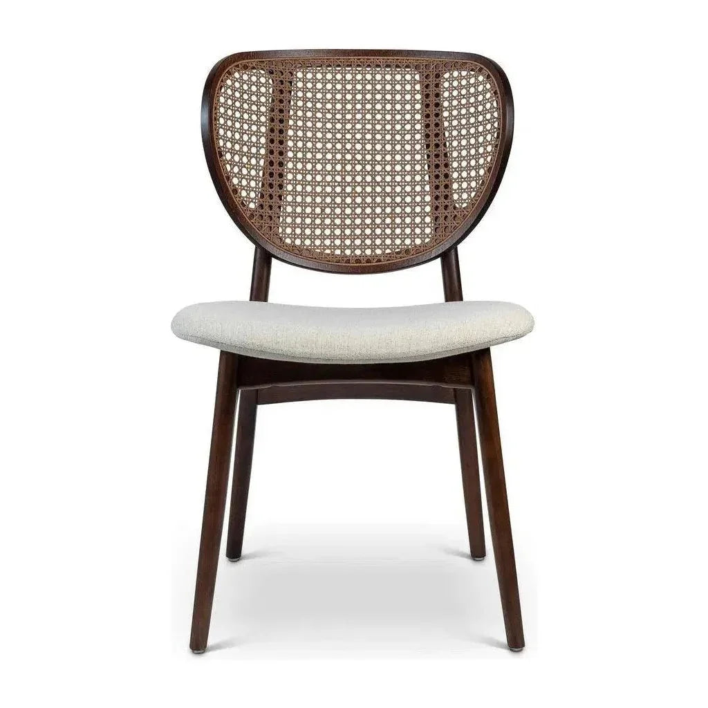 Joelma Boucle Cane Armless Side Chair - LOOMLAN - Urbia - Dining Chairs
