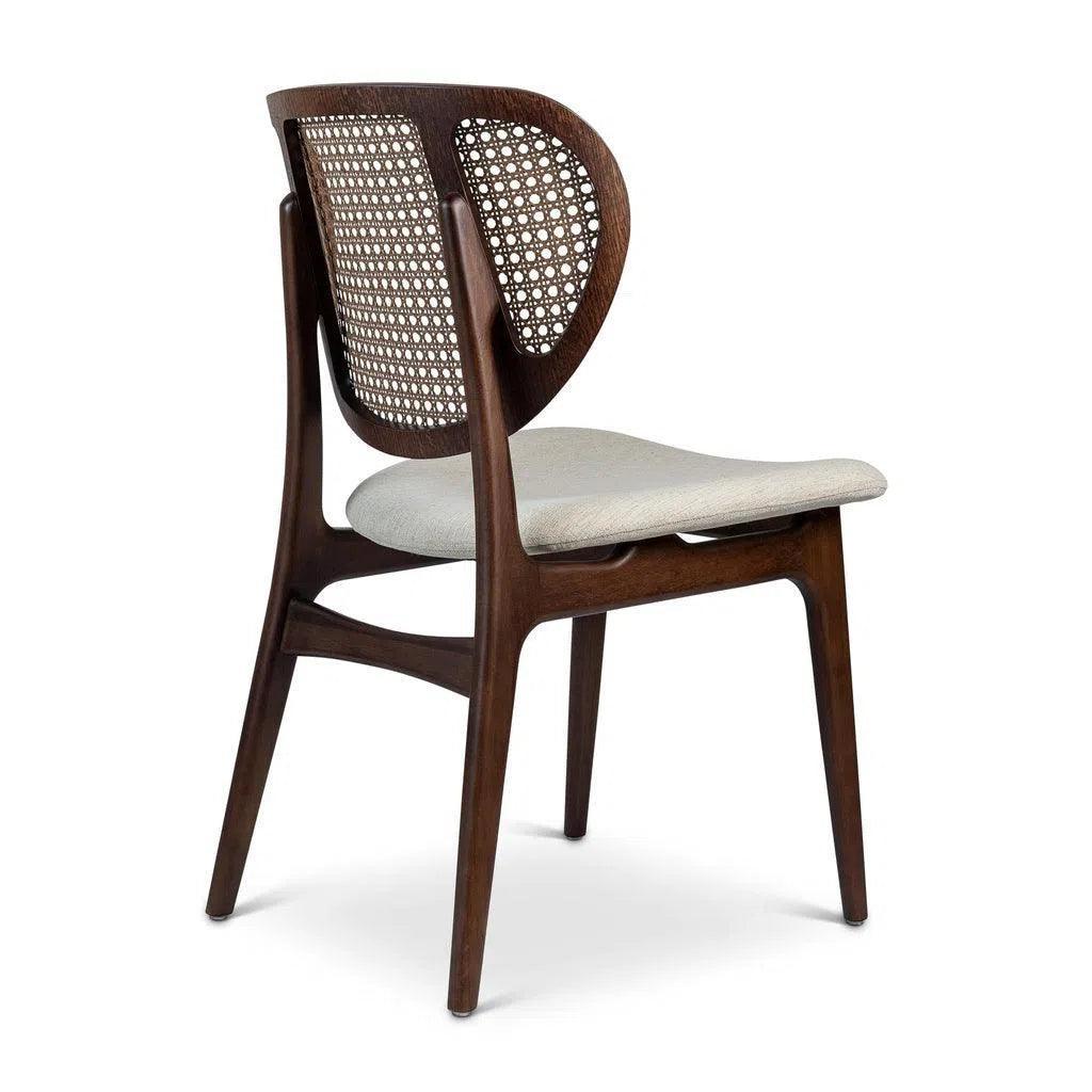 Joelma Boucle Cane Armless Side Chair - LOOMLAN - Urbia - Dining Chairs