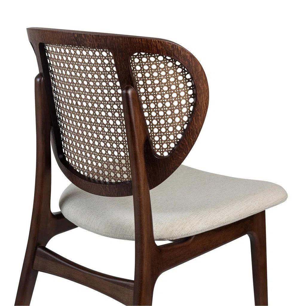 Joelma Boucle Cane Armless Side Chair - LOOMLAN - Urbia - Dining Chairs