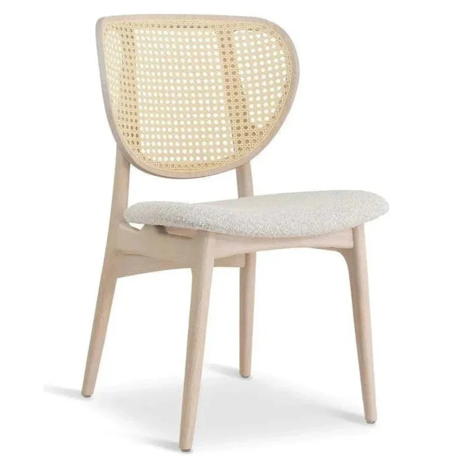 Joelma Boucle Cane Armless Side Chair - LOOMLAN - Urbia - Dining Chairs