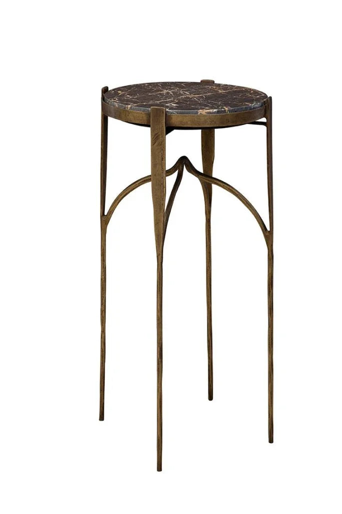 Johnson Marble Top Round Side Table - LOOMLAN - Furniture Classics - Side Tables