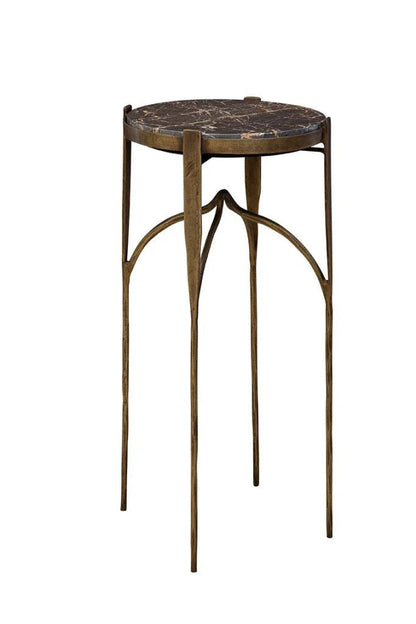 Johnson Marble Top Round Side Table - LOOMLAN - Furniture Classics - Side Tables