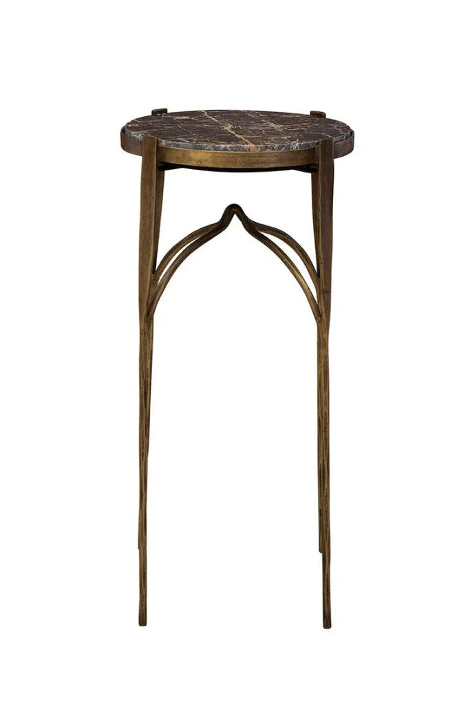 Johnson Marble Top Round Side Table - LOOMLAN - Furniture Classics - Side Tables
