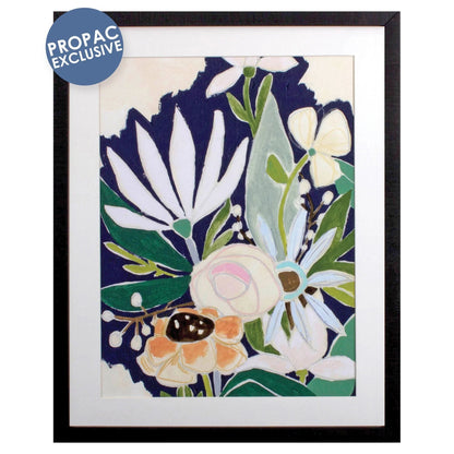 Joie De Vivre Blue Framed Wall Art