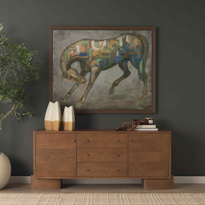 Jonan Three Drawers Wood Sideboard