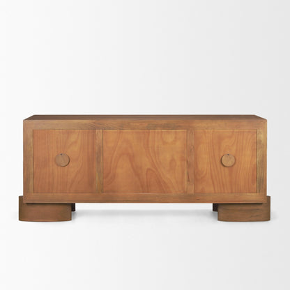 Jonan Three Drawers Wood Sideboard