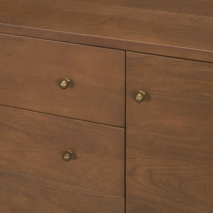 Jonan Three Drawers Wood Sideboard