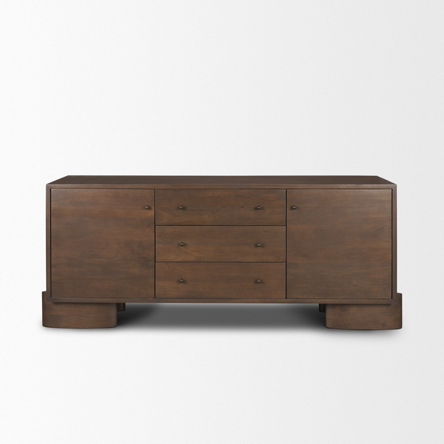 Jonan Three Drawers Wood Sideboard