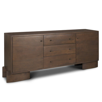 Jonan Three Drawers Wood Sideboard