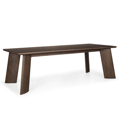Jonan Wooden Rectangular Dining Table-Dining Tables-Mercana-Dark Brown-LOOMLAN