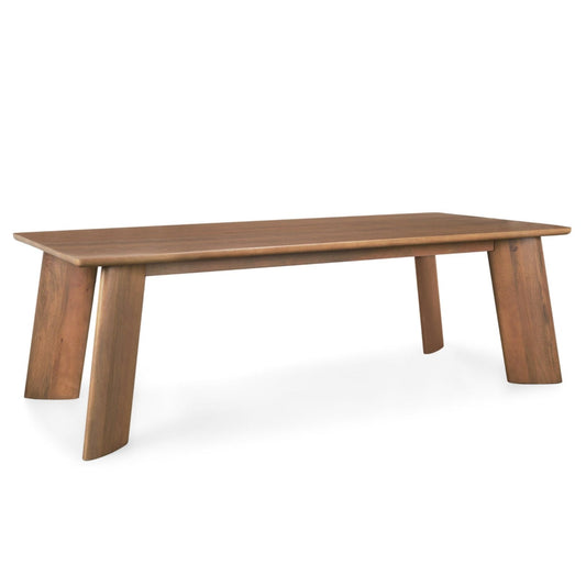 Jonan Wooden Rectangular Dining Table-Dining Tables-Mercana-Light Brown-LOOMLAN
