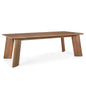 Jonan Wooden Rectangular Dining Table-Dining Tables-Mercana-Light Brown-LOOMLAN