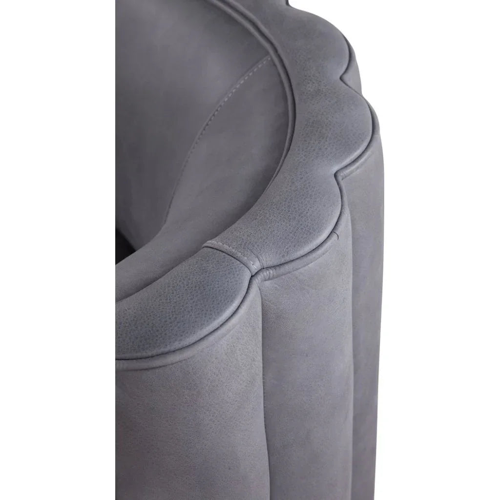 Jones Luxurious Leather Swivel Chair - LOOMLAN - Olivia + Quinn - Club Chairs