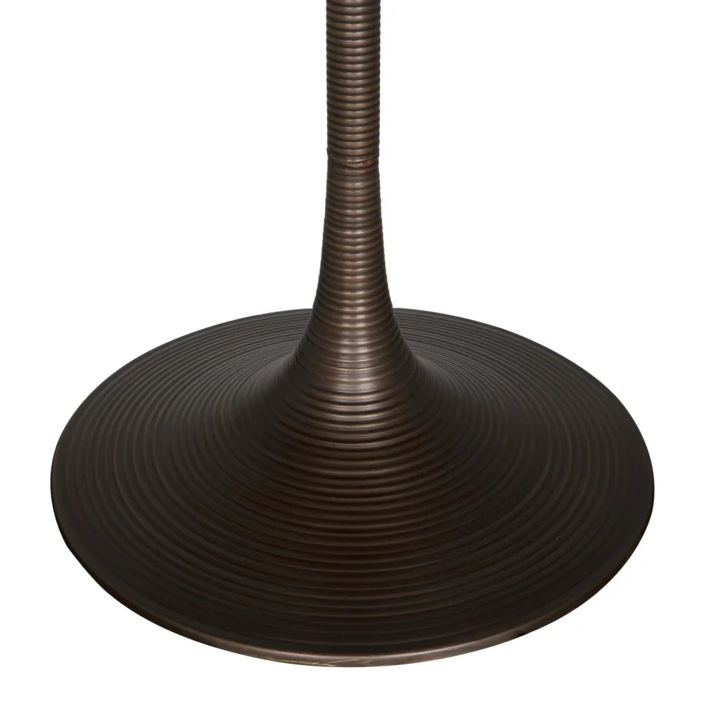 Joni Industrial Steel Base Round Bar Table - LOOMLAN - Noir - Bar Tables