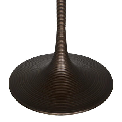 Joni Industrial Steel Base Round Bar Table - LOOMLAN - Noir - Bar Tables