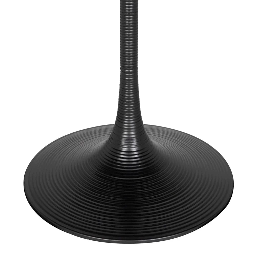 Joni Industrial Steel Base Round Bar Table - LOOMLAN - Noir - Bar Tables