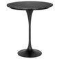 Joni Industrial Steel Base Round Bar Table - LOOMLAN - Noir - Bar Tables