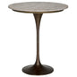 Joni Industrial Steel Base Round Bar Table - LOOMLAN - Noir - Bar Tables