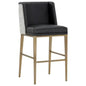 Joplin Leather Barstool - LOOMLAN - SUNPAN - Bar Stools
