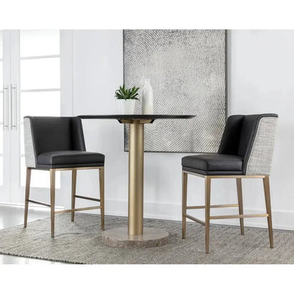 Joplin Leather Counter Stool - LOOMLAN - SUNPAN - Counter Stools