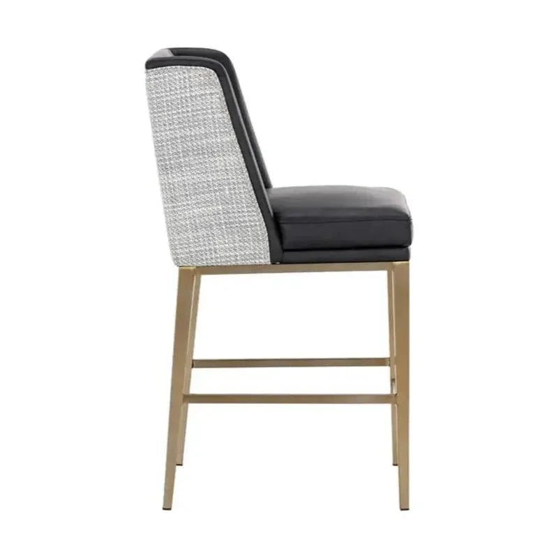 Joplin Leather Counter Stool - LOOMLAN - SUNPAN - Counter Stools