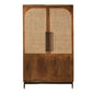 Jornessa Wooden Brown Bar Cabinet-Home Bar Cabinets-LOOMLAN-LOOMLAN