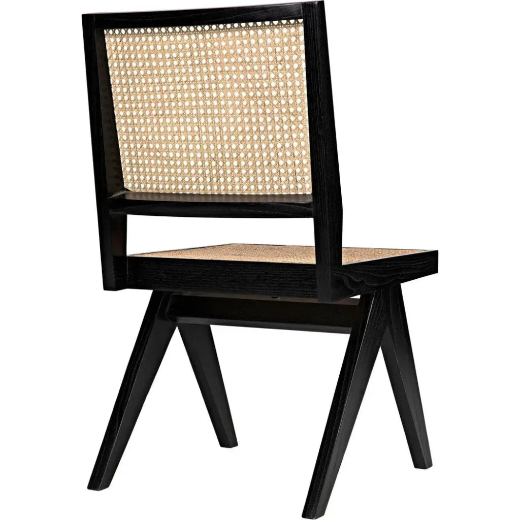 Joseph Side Chair, Charcoal Black - LOOMLAN - Noir - Dining Chairs