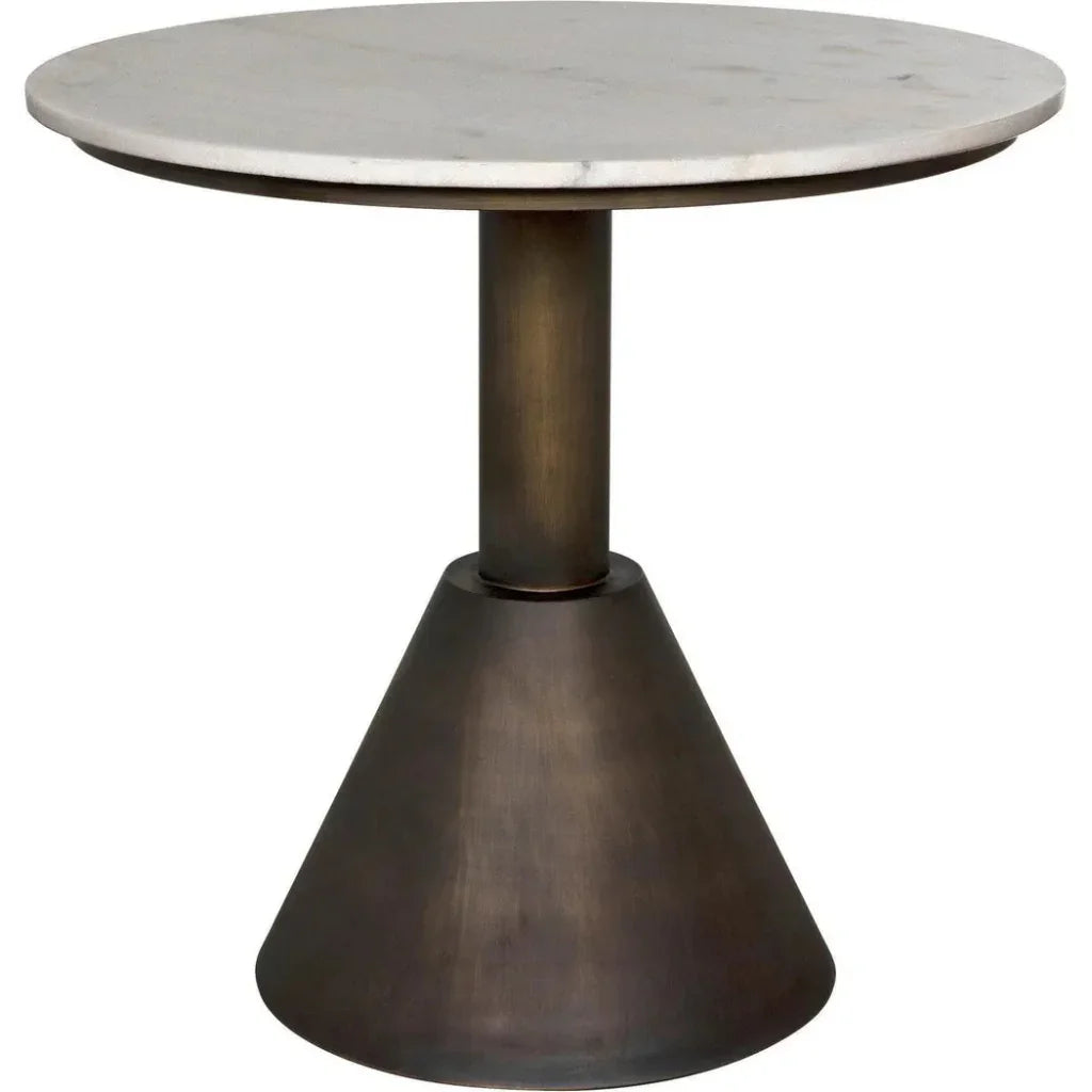 Joseph Side Table, Aged Brass - LOOMLAN - Noir - Side Tables