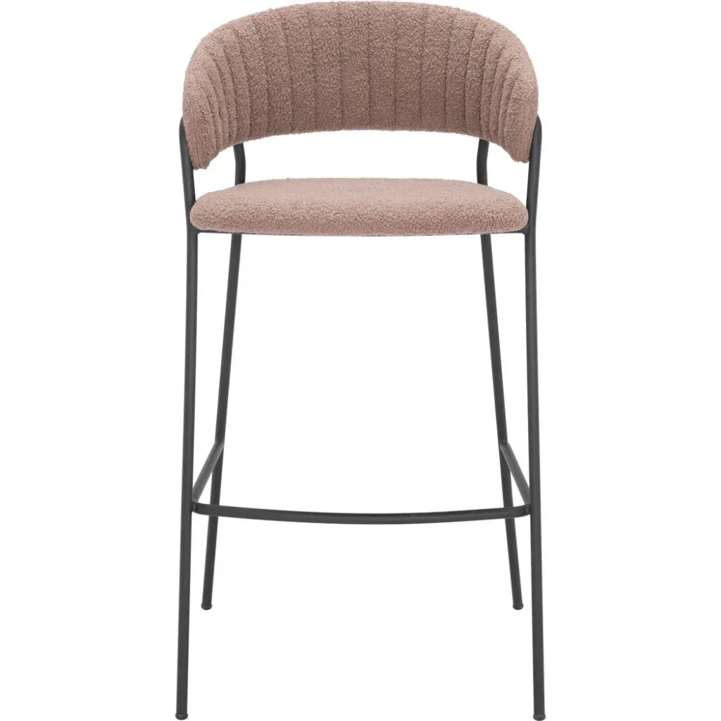 Josephine Barstool (Set of 2) Brown - LOOMLAN - Zuo Modern - Bar Stools