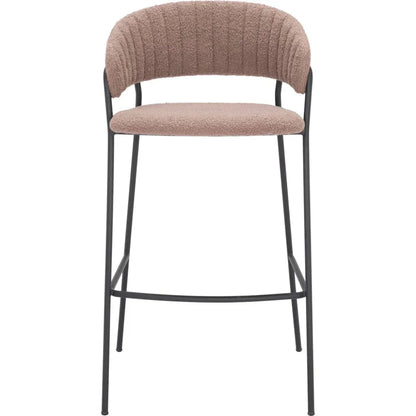 Josephine Barstool (Set of 2) Brown - LOOMLAN - Zuo Modern - Bar Stools