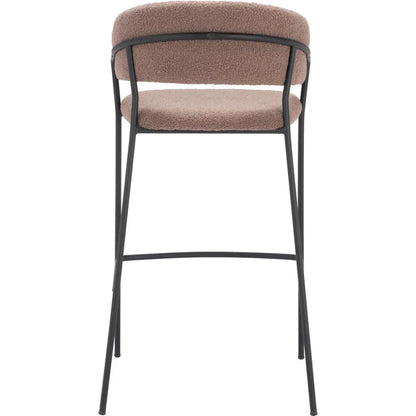 Josephine Barstool (Set of 2) Brown - LOOMLAN - Zuo Modern - Bar Stools