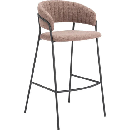 Josephine Barstool (Set of 2) Brown - LOOMLAN - Zuo Modern - Bar Stools