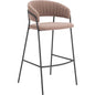 Josephine Barstool (Set of 2) Brown - LOOMLAN - Zuo Modern - Bar Stools