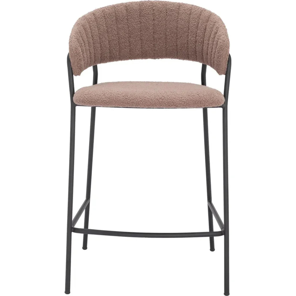 Josephine Counter Stool (Set of 2) Brown - LOOMLAN - Zuo Modern - Counter Stools