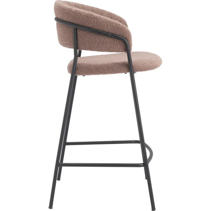 Josephine Counter Stool (Set of 2) Brown - LOOMLAN - Zuo Modern - Counter Stools