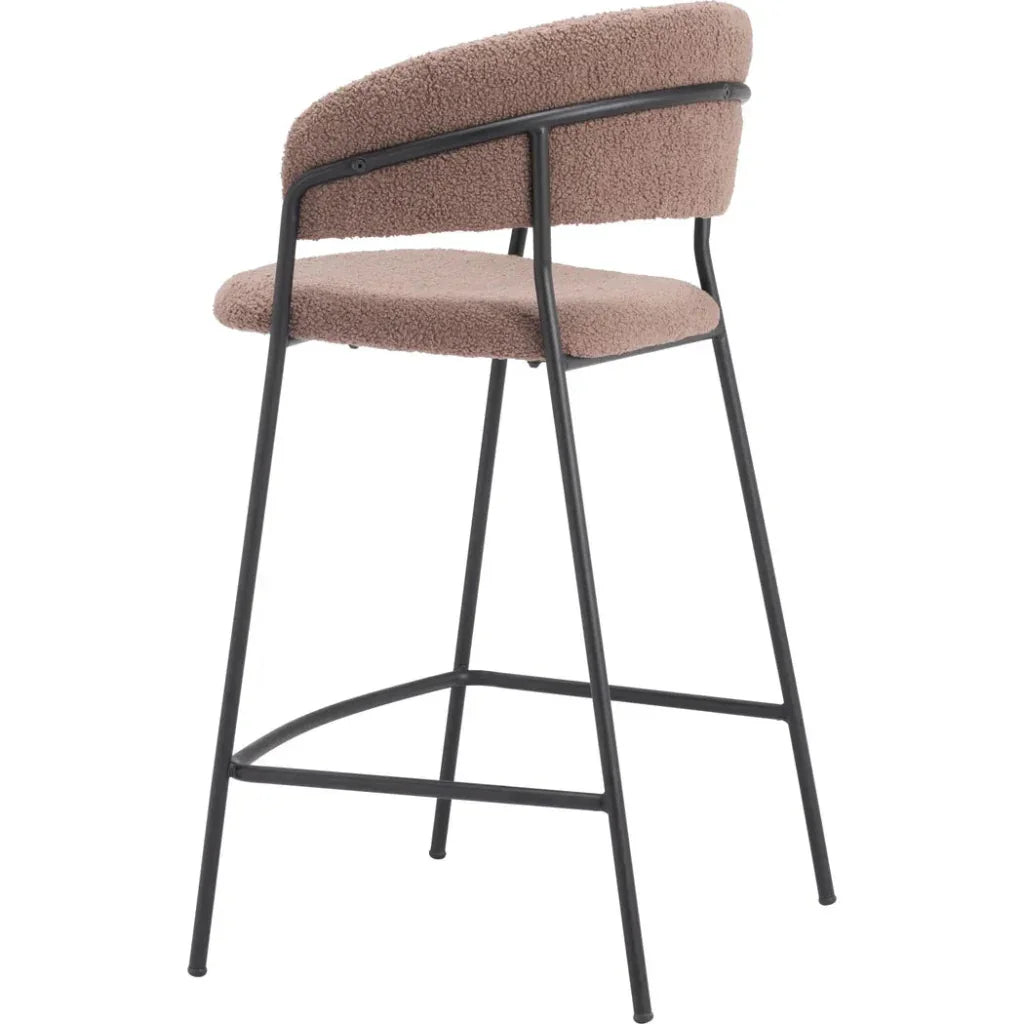 Josephine Counter Stool (Set of 2) Brown - LOOMLAN - Zuo Modern - Counter Stools