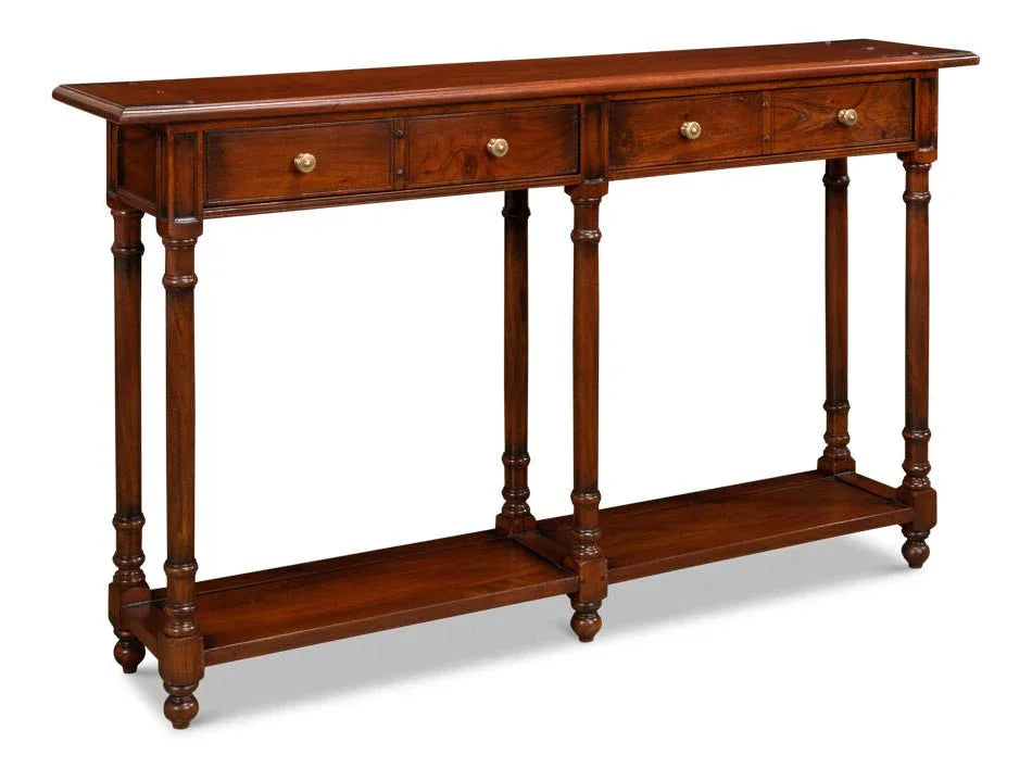 Josephson Wooden Rectangular Console Table - LOOMLAN - Sarreid - Console Tables