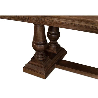 Joshua Pedestal Dining Table-Dining Tables-Sarreid-LOOMLAN