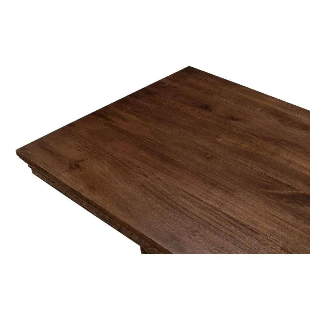 Joshua Pedestal Dining Table-Dining Tables-Sarreid-LOOMLAN