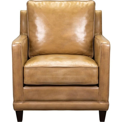 Josie Leather In Bedford Branston Chair - LOOMLAN - Olivia + Quinn - Club Chairs